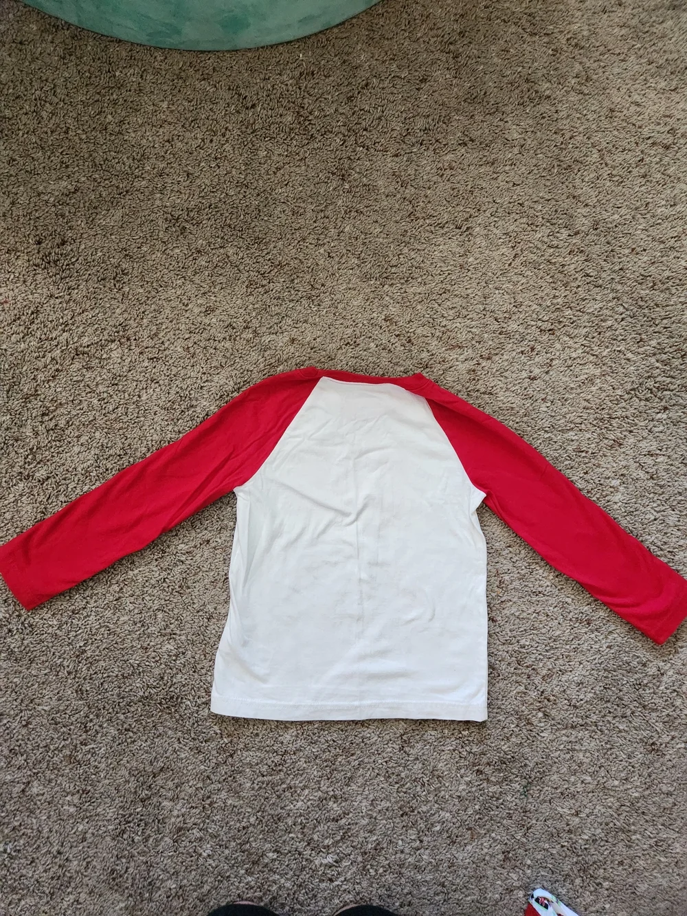 Carter's Red & White 'Santa's Helper' Reindeer Raglan Top For Toddler Size 4T